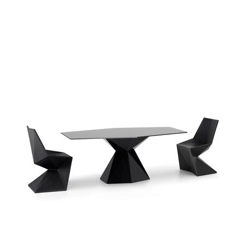 TABLE VERTEX, Noir de VONDOM TABLE VERTEX, Noir de VONDOM