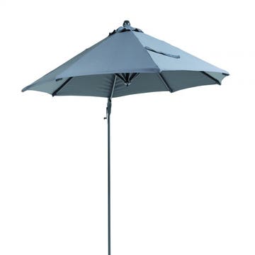 Parasol déporté ALBERTO en aluminium, D.300, Gris