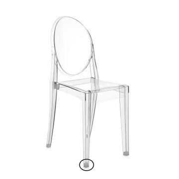 Patins avant droit pour chaise VICTORIA GHOST de Kartell, Lot de 4