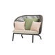 Fauteuil extérieur KODO Cocoon, Avec coussin d'assise, Amande