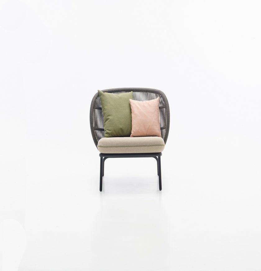 Fauteuil extérieur KODO Lounge de Vincent Sheppard, Sans coussin