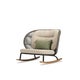 Rocking chair KODO Cocoon de Vincent Sheppard, Avec coussin d'assise et dossier + 1 coussin déco, Amande