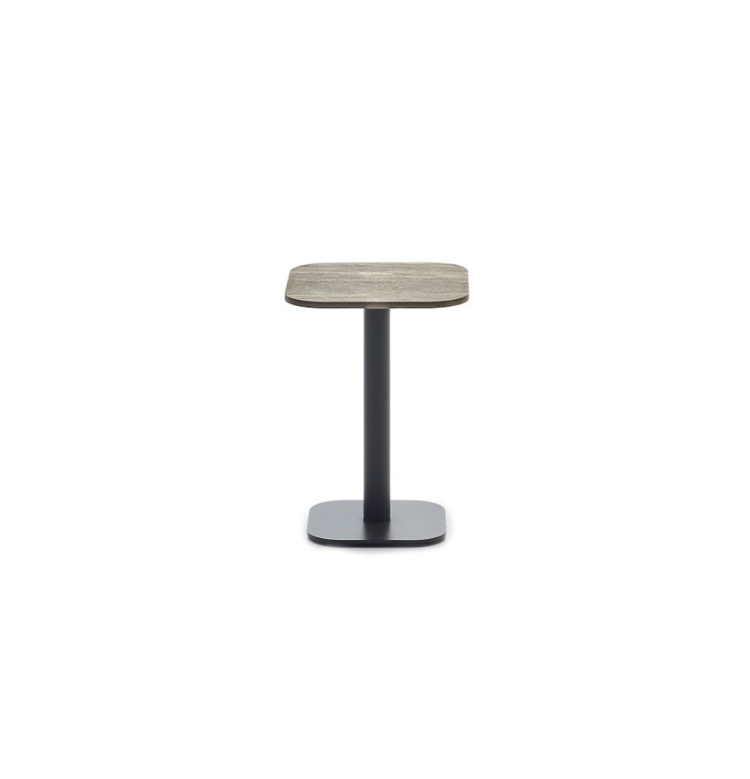 Table d'appoint extérieur KODO 41 x 41 de Vincent Sheppard, Structure aluminium, Plateau céramique
