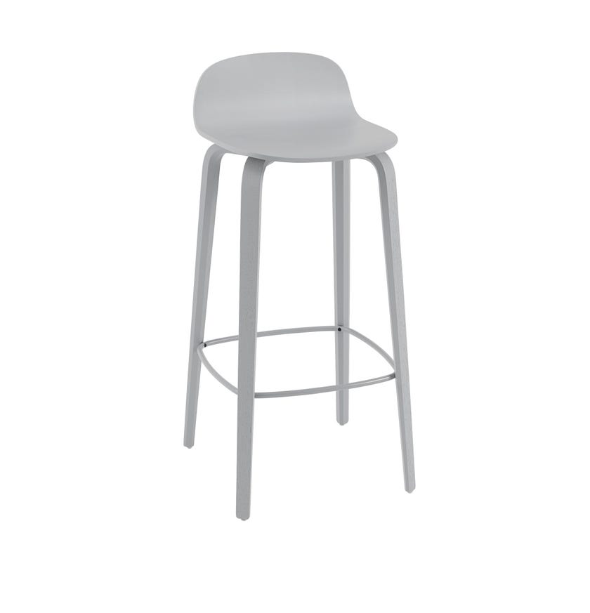 TABOURET DE BAR VISU DE MUUTO, H.75 CM, GRIS