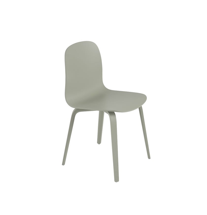 Chaise VISU en bois de Muuto, Dusty green