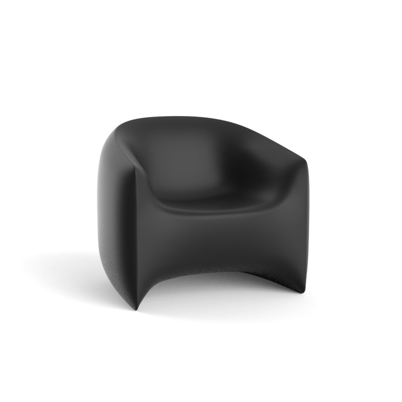Fauteuil BLOW de Vondom, Noir mat basic Fauteuil BLOW de Vondom, Noir mat basic