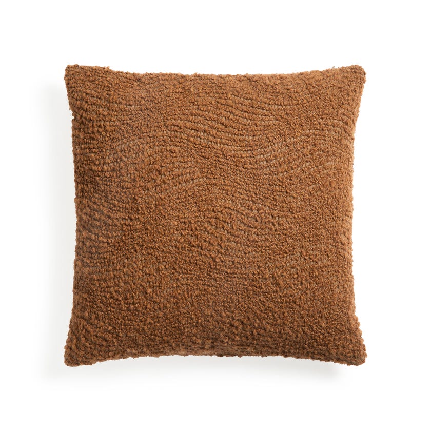 Housse de coussin Wave - Cinnamon - carrée Housse de coussin Wave - Cinnamon - carrée