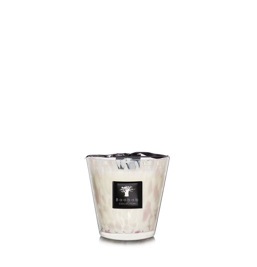 Bougie MAX 16 White PEARLS de Baobab Collection