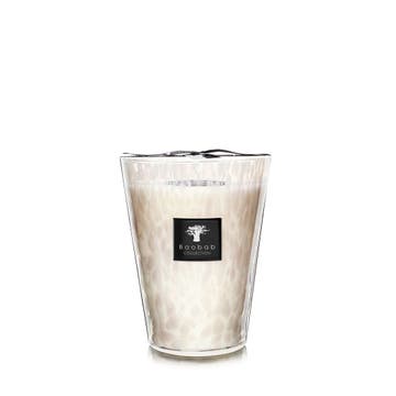 Bougie MAXI MAX White PEARLS de Baobab Collection
