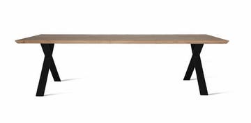 Table ALBERT X de Vincent Sheppard, 200 x 100 cm, Piétement noir, Finition chêne naturel Table ALBERT X de Vincent Sheppard, 200 x 100 cm, Piétement noir, Finition chêne naturel