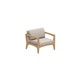 Fauteuil en teck ZENHIT de Royal Botania, Coussin natural grey dot