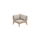 Fauteuil d'angle en teck ZENHIT de Royal Botania, Coussins natural grey dot