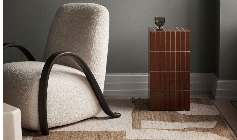 Fauteuil Buur Lounge en Nordic Bouclé